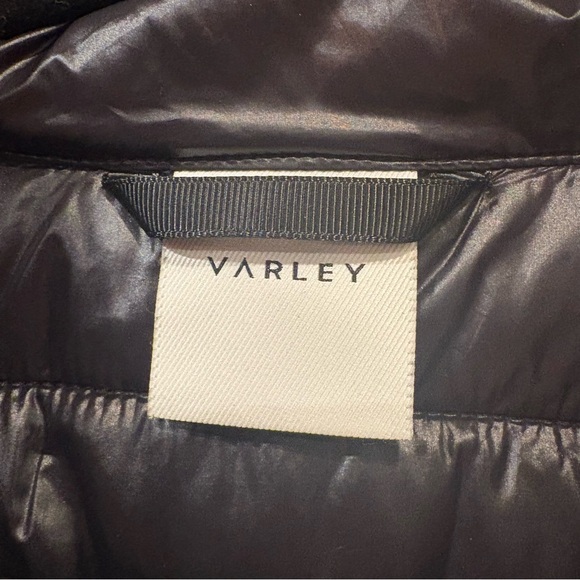 Varley $228 Daines Half-Zip Combination Knit Quilted Pullover Black S P2P 19-21” - Picture 4 of 16